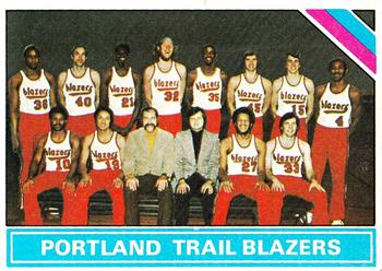 1975-76 Topps #218 Portland Trail Blazers Front
