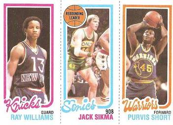 1980-81 Topps #100 / 173 / 225 Ray Williams / Jack Sikma / Purvis Short Front