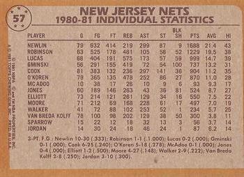 1981-82 Topps #57 Mike Newlin / Maurice Lucas Back