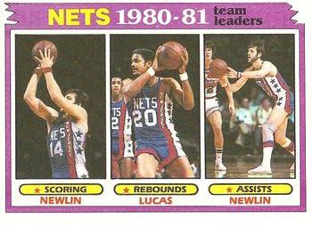 1981-82 Topps #57 Mike Newlin / Maurice Lucas Front