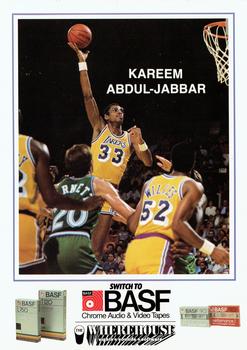 1983-84 BASF Los Angeles Lakers  #1 Kareem Abdul-Jabbar Front