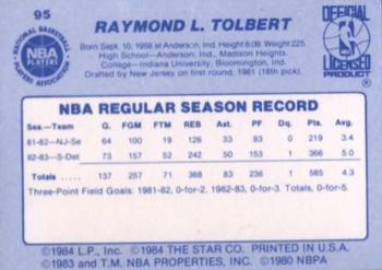 1983-84 Star #95 Ray Tolbert Back