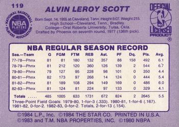 1983-84 Star #119 Alvin Scott Back
