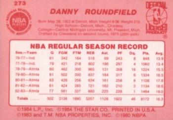 1983-84 Star #273 Dan Roundfield Back