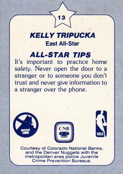 1984 Star All-Star Game Police #13 Kelly Tripucka Back