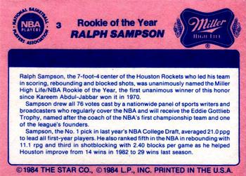 1984 Star Awards Banquet #3 Ralph Sampson Back