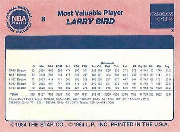 1984 Star Awards Banquet #8 Larry Bird Back