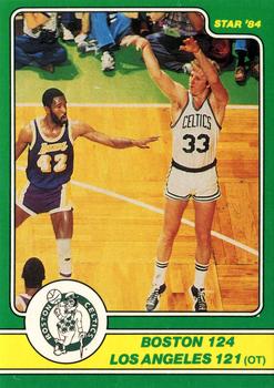 1984 Star Celtics Champs #7 Boston 124 Los Angeles 121 (OT) Front