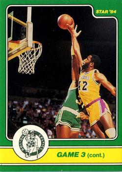 1984 Star Celtics Champs #9 Game 3 (cont.) Front