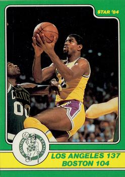1984 Star Celtics Champs #10 Los Angeles 137 Boston 104 Front