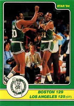 1984 Star Celtics Champs #13 Boston 129 Los Angeles 125 (OT) Front