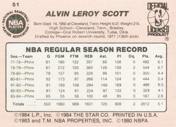 1984-85 Star #51 Alvin Scott Back