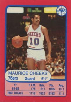 1985-86 JMS #1 Maurice Cheeks Front