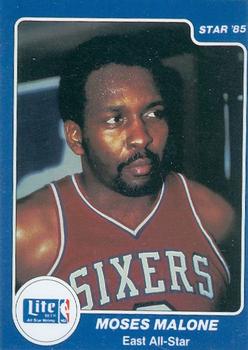1985 Star Lite All-Stars #5 Moses Malone Front