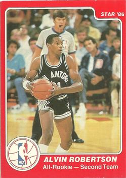 1985-86 Star All-Rookie Team #11 Alvin Robertson Front