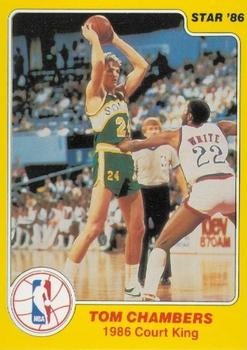 1986 Star Court Kings #6 Tom Chambers Front