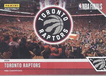 2019 Panini Toronto Raptors NBA Champions #1 Team Logo Front