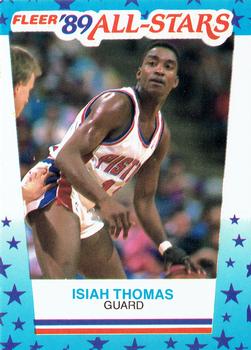 1989-90 Fleer - Stickers #6 Isiah Thomas Front