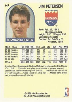 1989-90 Hoops #147 Jim Petersen Back