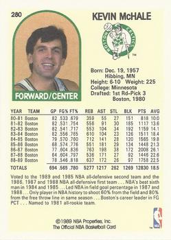 1989-90 Hoops #280 Kevin McHale Back