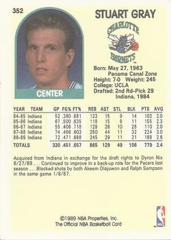 1989-90 Hoops #352 Stuart Gray Back
