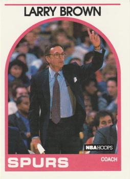 1989-90 Hoops #102 Larry Brown Front
