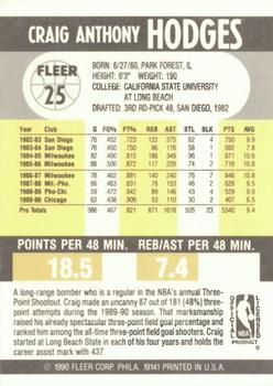 1990-91 Fleer #25 Craig Hodges Back
