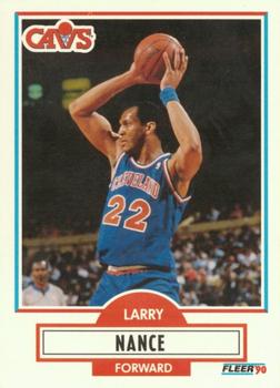 1990-91 Fleer #35 Larry Nance Front
