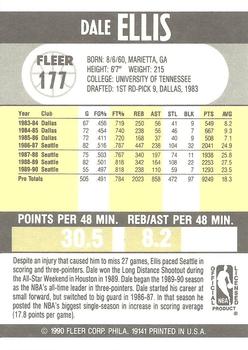 1990-91 Fleer #177 Dale Ellis Back
