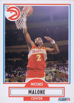 1990-91 Fleer #3 Moses Malone Front