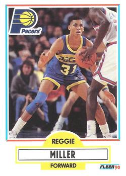 1990-91 Fleer #78 Reggie Miller Front