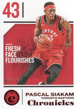 2018-19 Panini Chronicles - Red #81 Pascal Siakam Front