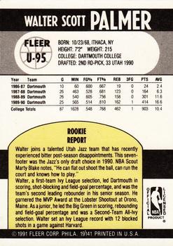 1990-91 Fleer Update #U-95 Walter Palmer Back