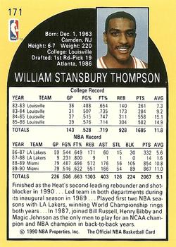 1990-91 Hoops #171 Billy Thompson Back
