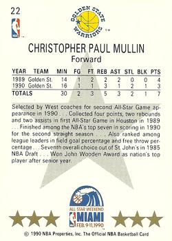 1990-91 Hoops #22 Chris Mullin Back