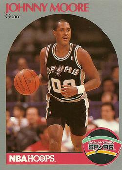 1990-91 Hoops #269 Johnny Moore Front