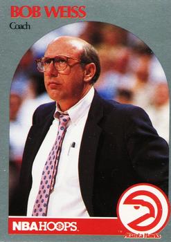 1990-91 Hoops #305 Bob Weiss Front