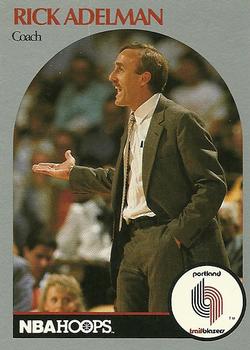 1990-91 Hoops #326 Rick Adelman Front