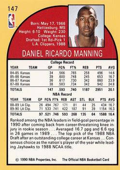 1990-91 Hoops #147 Danny Manning Back