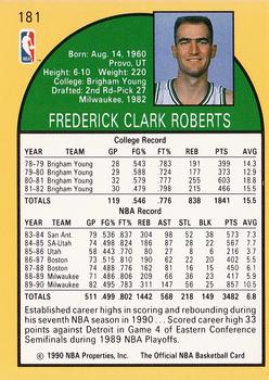 1990-91 Hoops #181 Fred Roberts Back