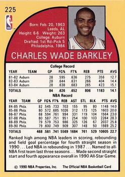 1990-91 Hoops #225 Charles Barkley Back