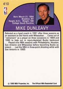 1990-91 Hoops #410 Mike Dunleavy Back