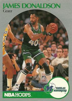 1990-91 Hoops #85 James Donaldson Front