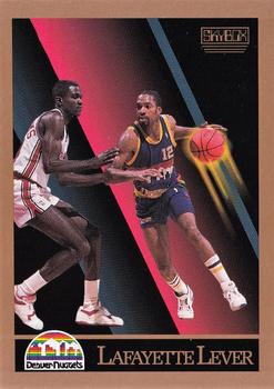 1990-91 SkyBox #78 Lafayette Lever Front