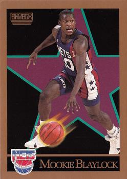 1990-91 SkyBox #176 Mookie Blaylock Front
