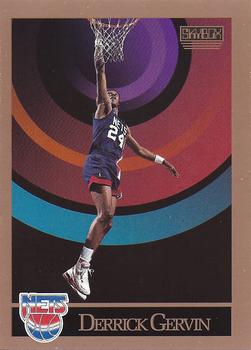 1990-91 SkyBox #179 Derrick Gervin Front
