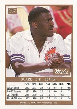 1990-91 SkyBox #227 Mike McGee Back