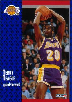 1991-92 Fleer #103 Terry Teagle Front