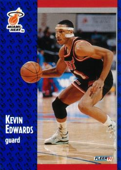 1991-92 Fleer #108 Kevin Edwards Front