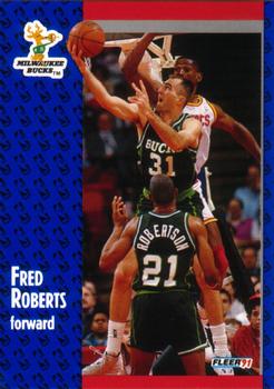 1991-92 Fleer #117 Fred Roberts Front